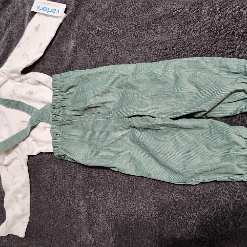 Carter's Green and White Kids Matching Set - Picture 8 of 8